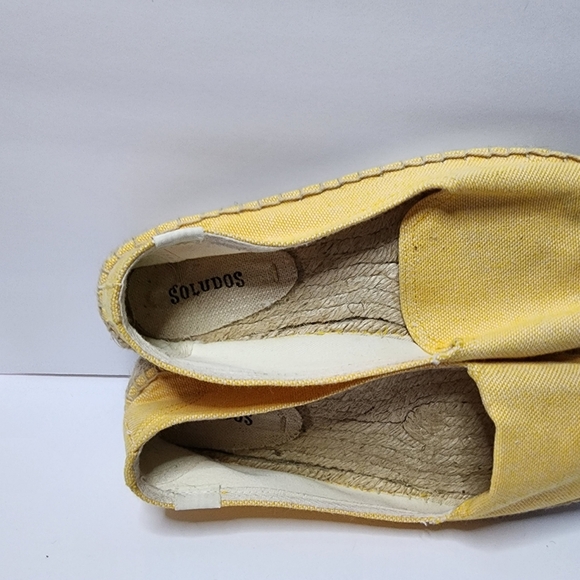 Women's Soludos Original Dali Flat Canvas Espadrille Slip-On Size 9 Yellow - Picture 8 of 12